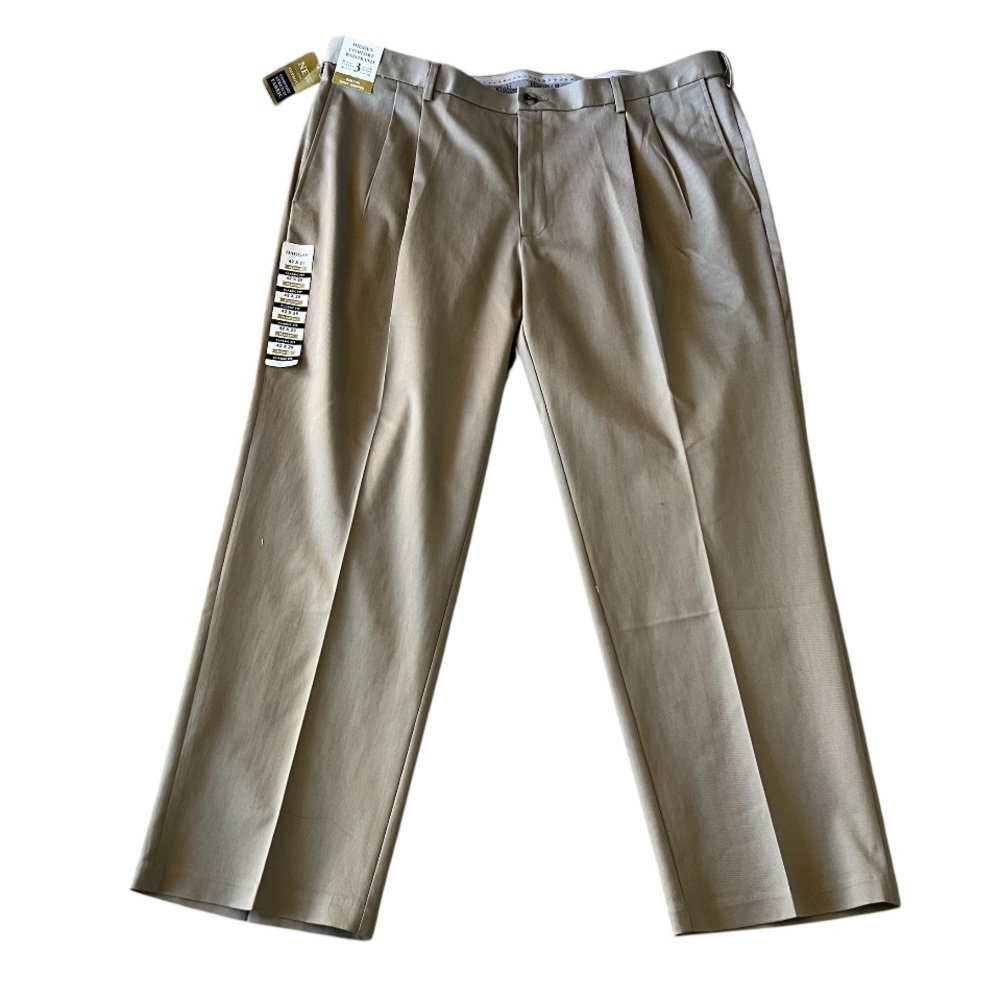 Haggar Iron Free Classic Fit Pleated Front Pants
